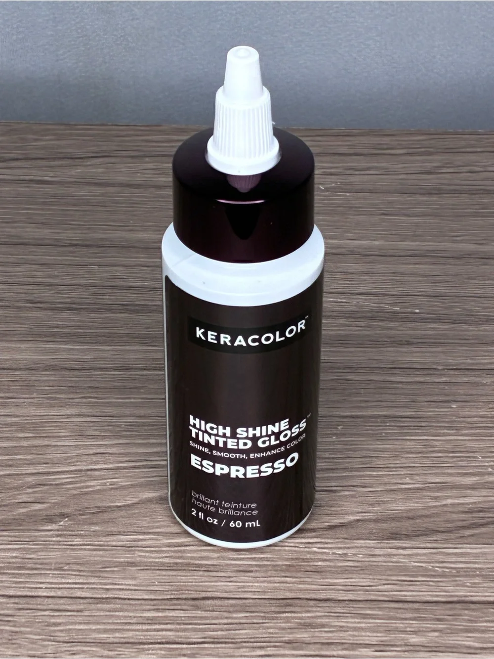 🐼 3/$25 NWT Keracolor High Shine Tinted Gloss - Espresso (Brown)